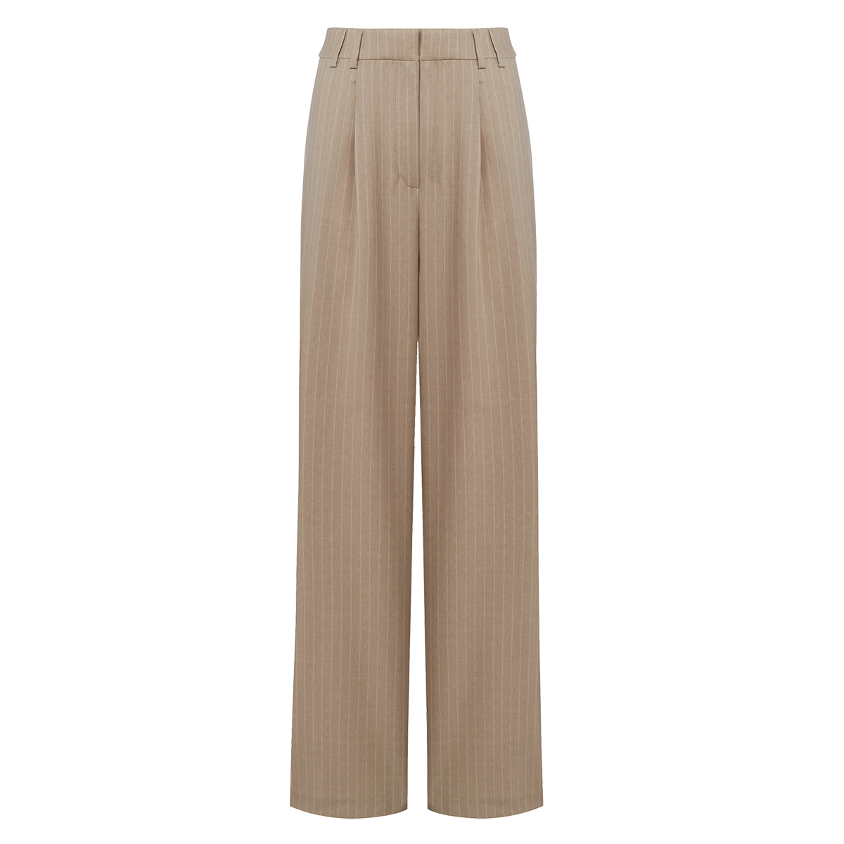Бежевые шерстяные брюки-палаццо MONIAR — купить в интернет-магазине lio