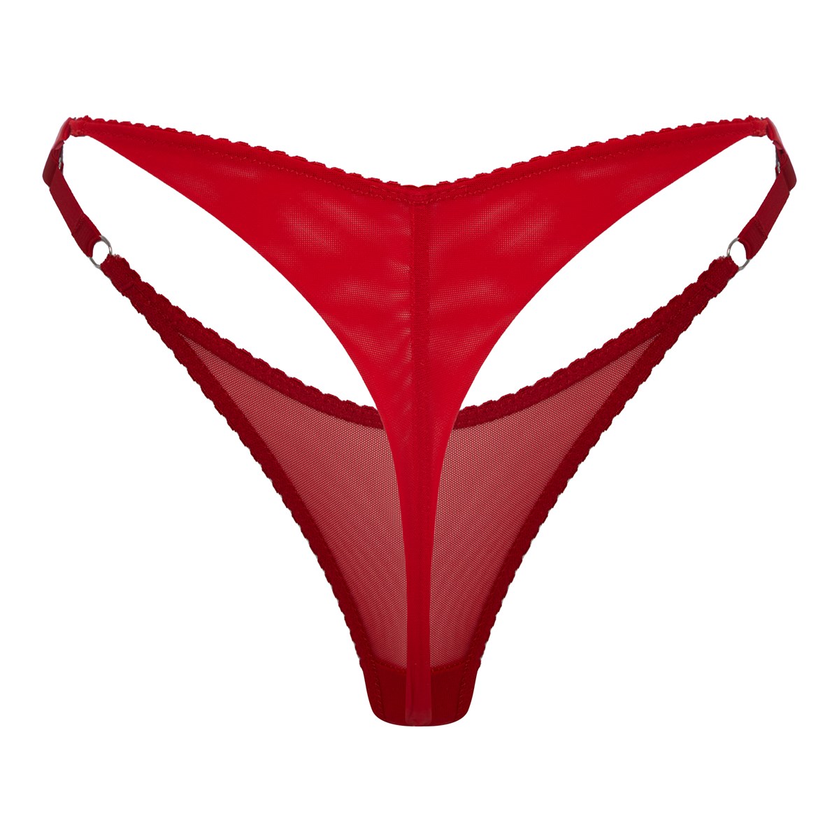 Красные трусы-бразильяно из эластичной сетки rosso SANTI — купить в  интернет-магазине lio